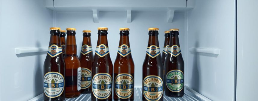 meter cerveza en el congelador