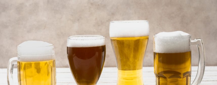 cerveza según el vaso