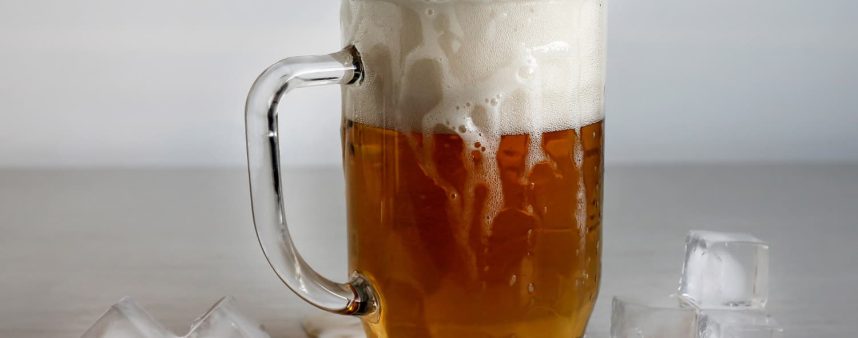 vaso congelado para la cerveza