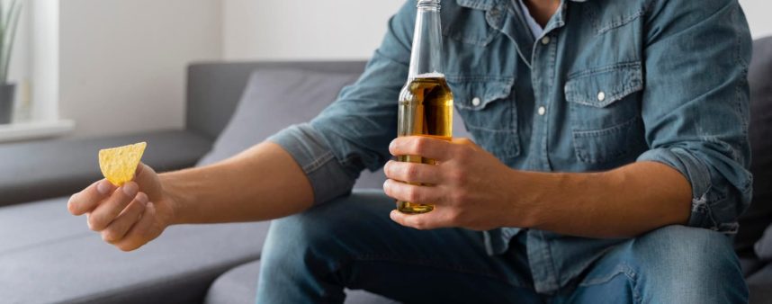 beber cerveza en casa